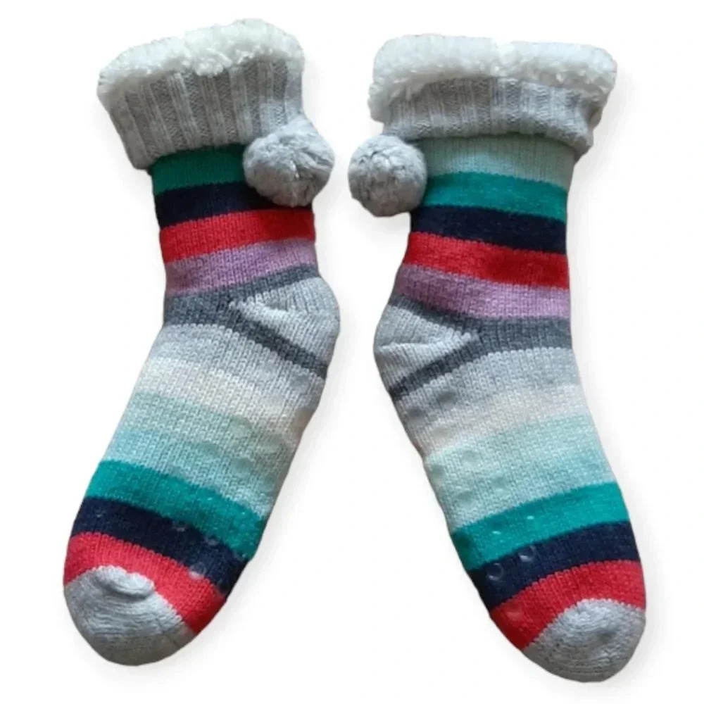 Kids Comfortable Colorful Soft Warm Winter Reading Grip Socks